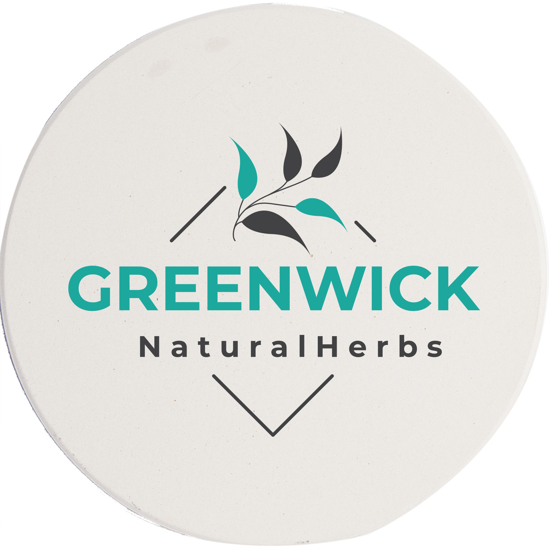 Round Ceramic Coaster: 4 Pc. Set with Stand 2