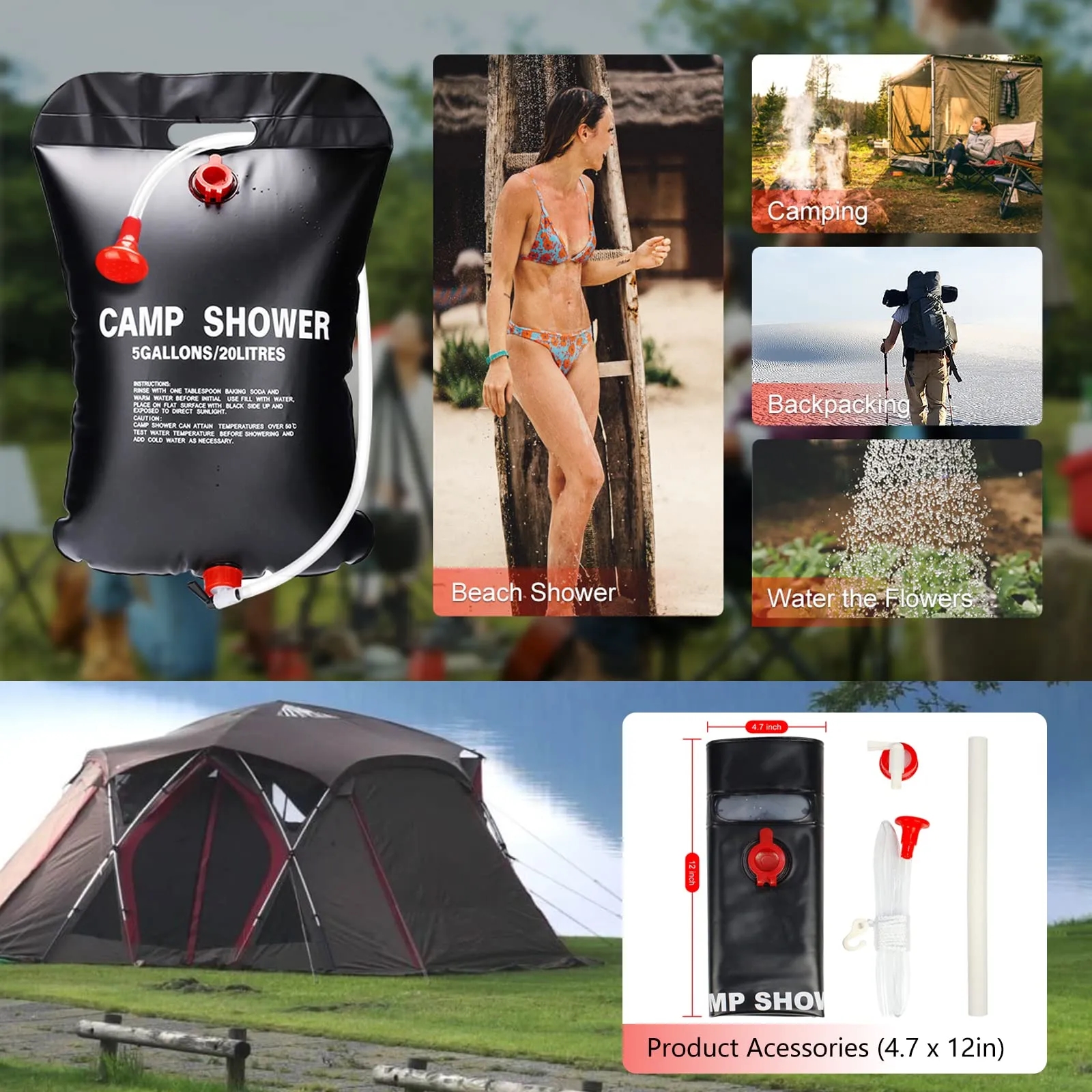 Portable Camping Shower Bag 3