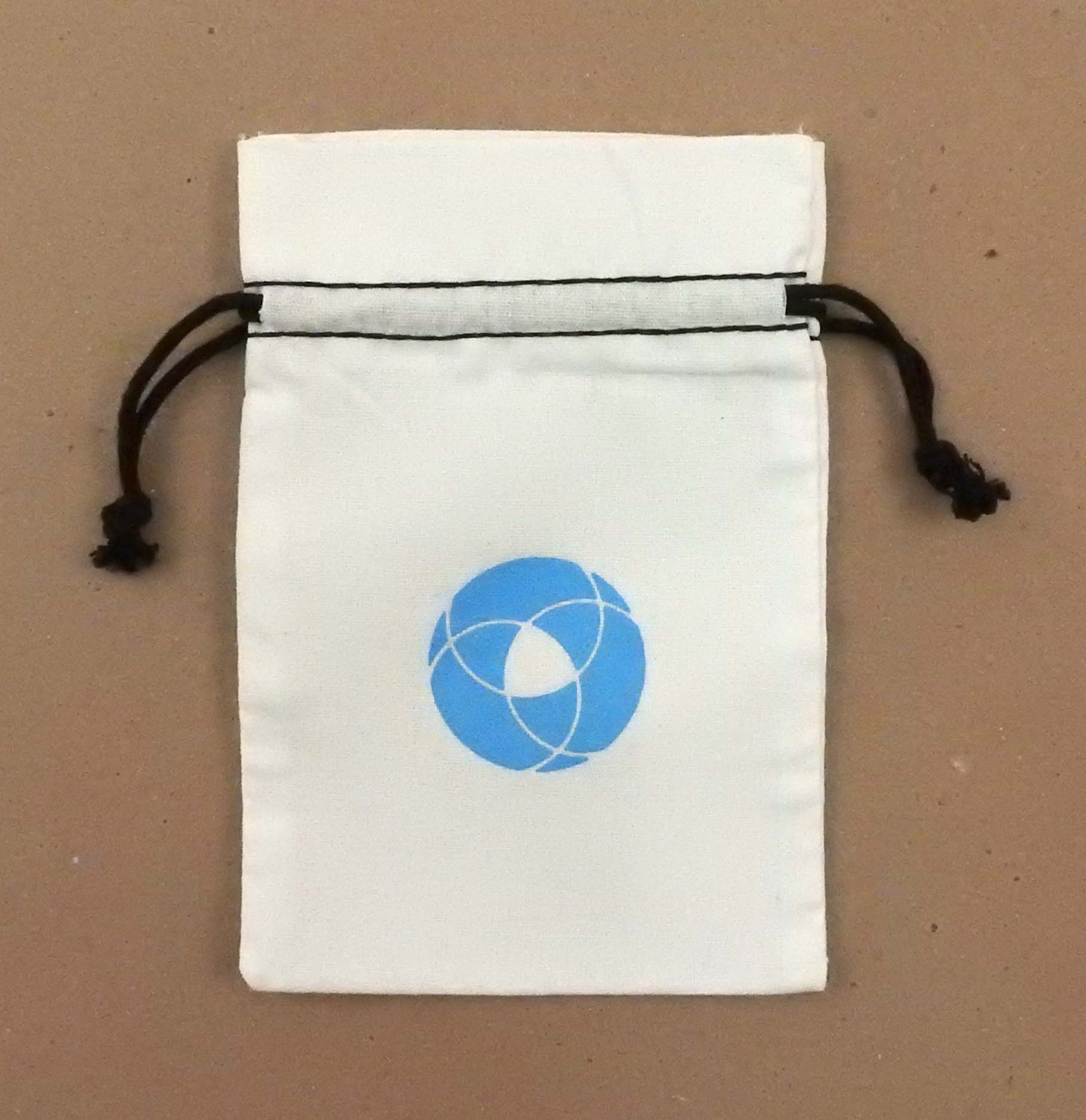 "Duplex" Cotton Double Drawstring Bag 3 x 5" 1