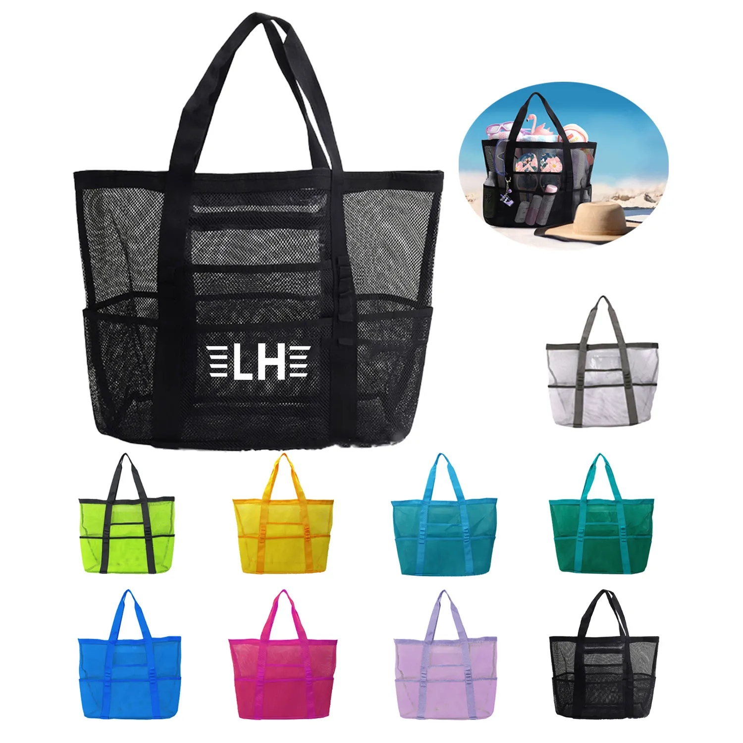 Beach Bag, custom tote bag with logo imprint 1