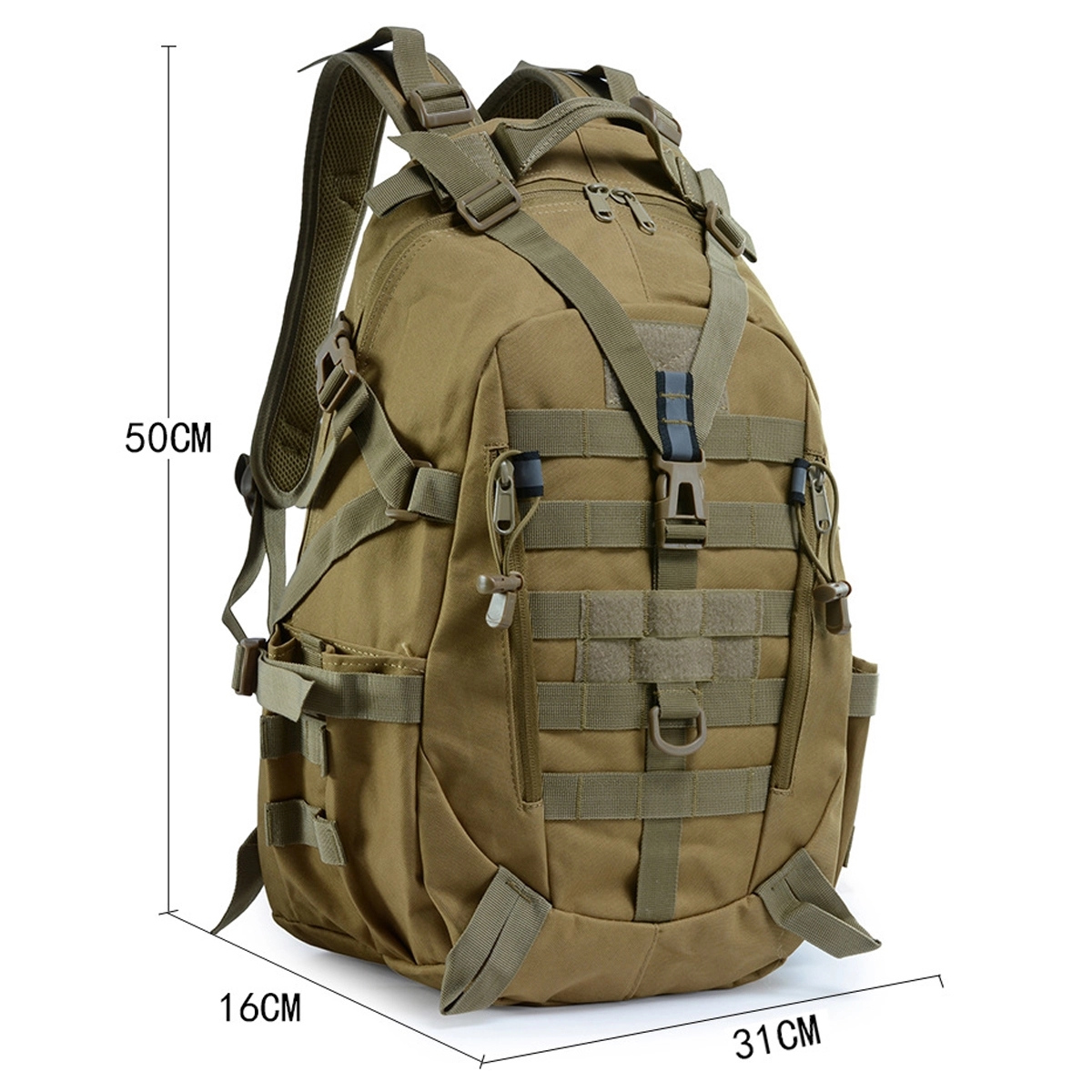 Military Tactical Backpack With Reflector 25L Army Pack Bag 2