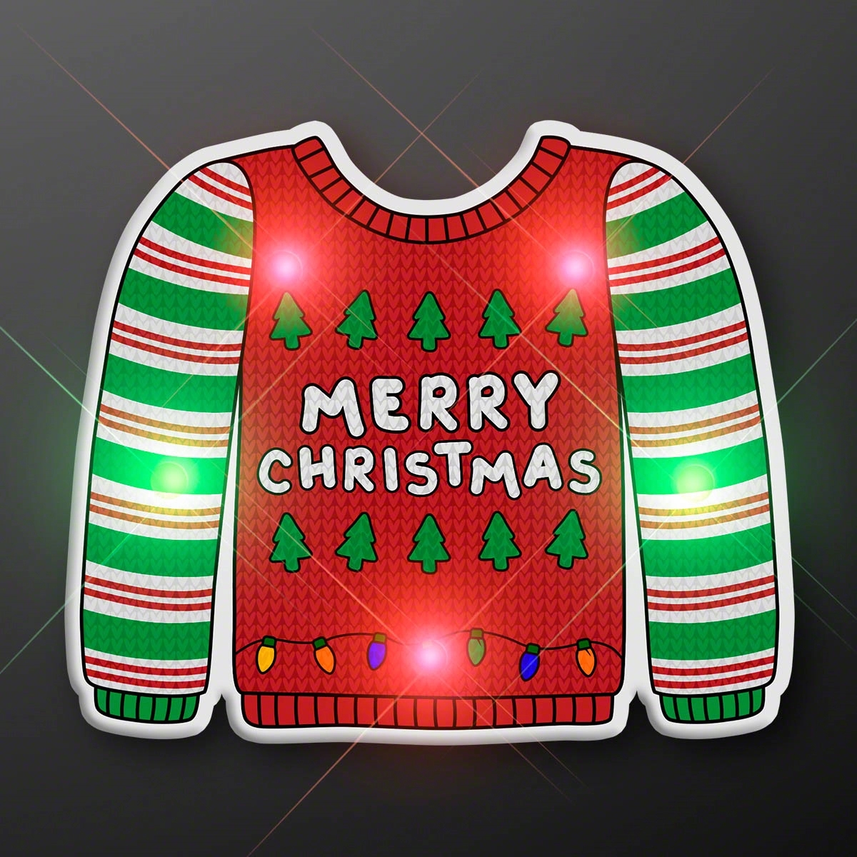 Light Up Christmas Sweater Pin 2
