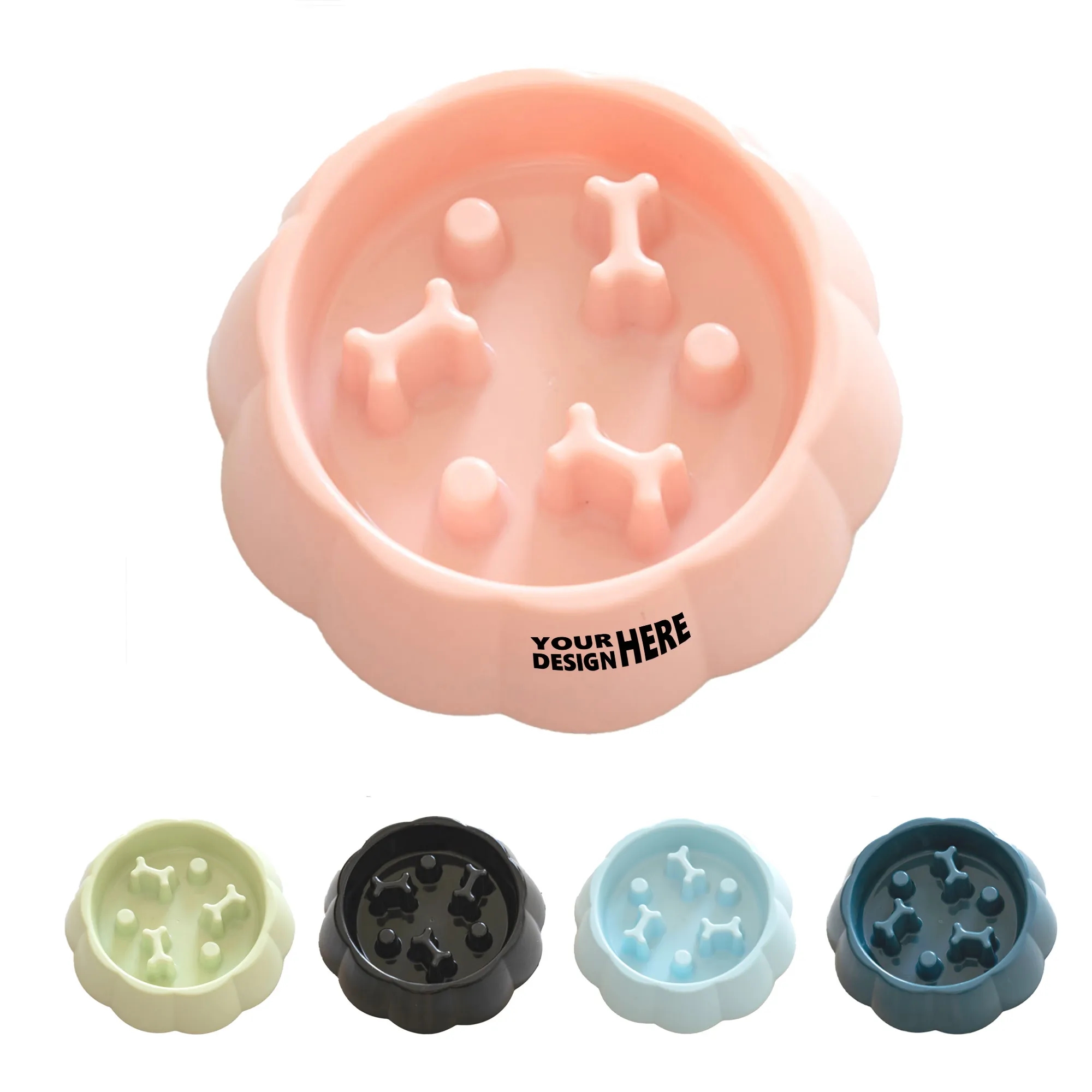 Anti-Spill Slow Feeder Anti-Choke Pet Bowl 6
