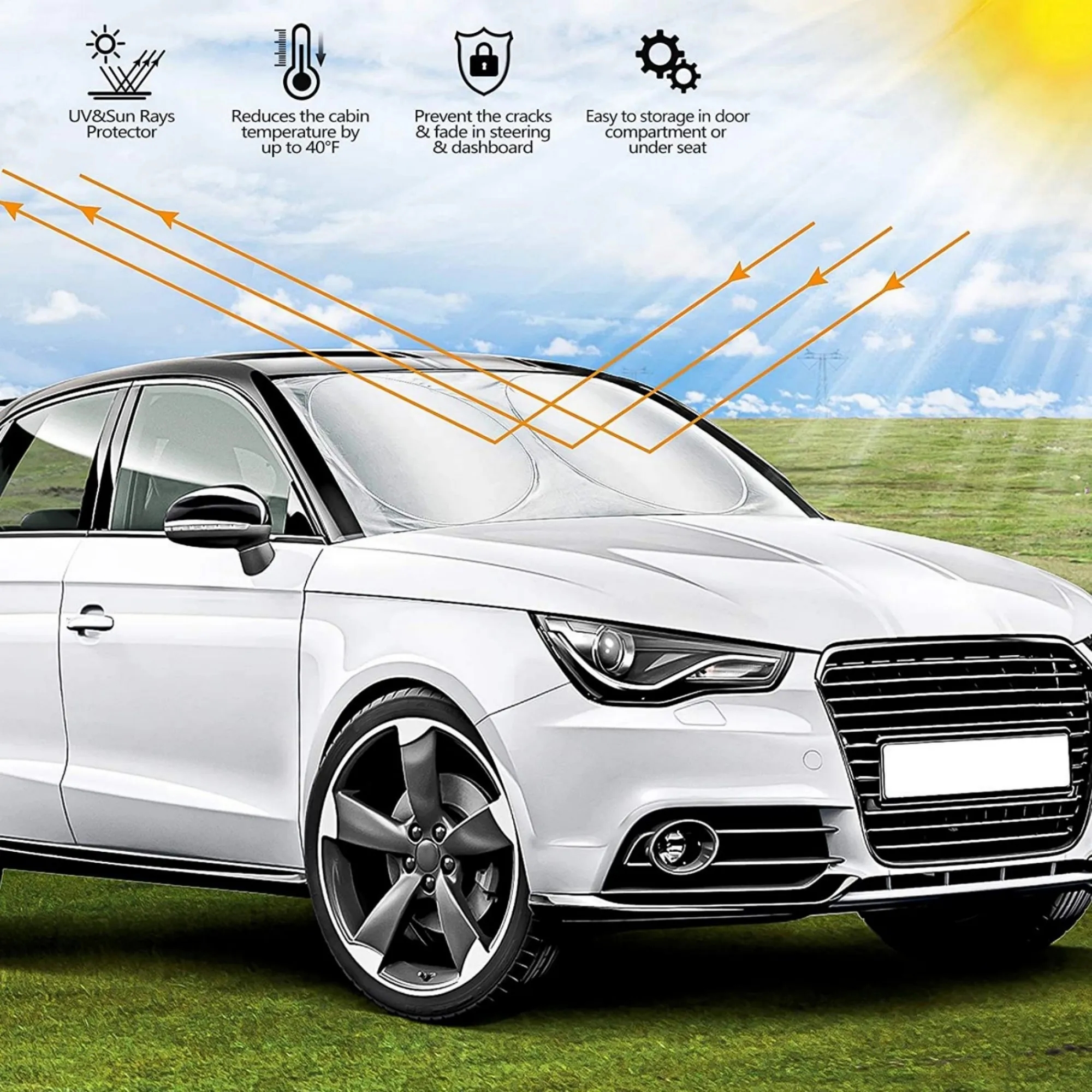 Car Windshield Sun Shade 3