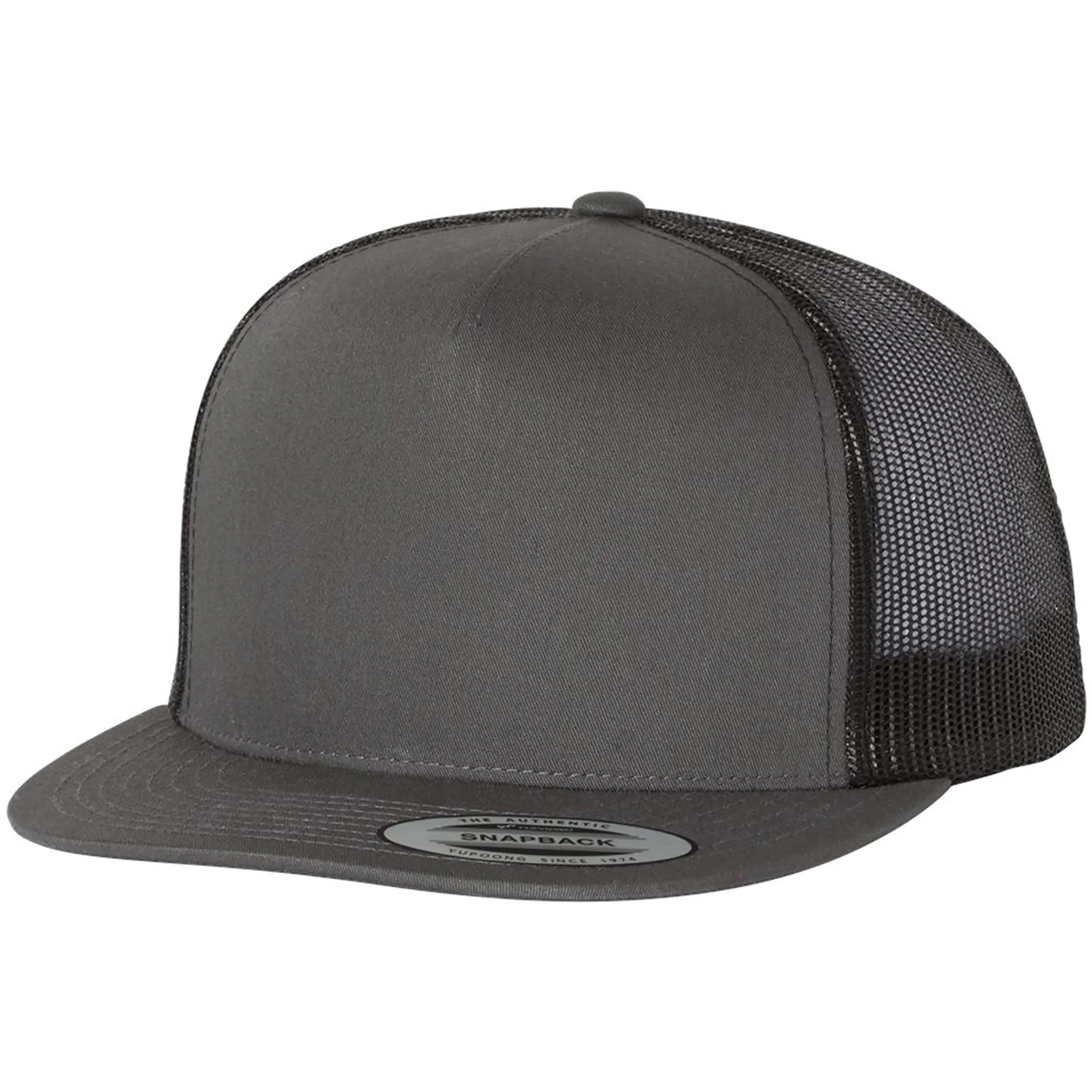 YUPOONG-CLASSIC FLAT BILL TRUCKER CAP 8