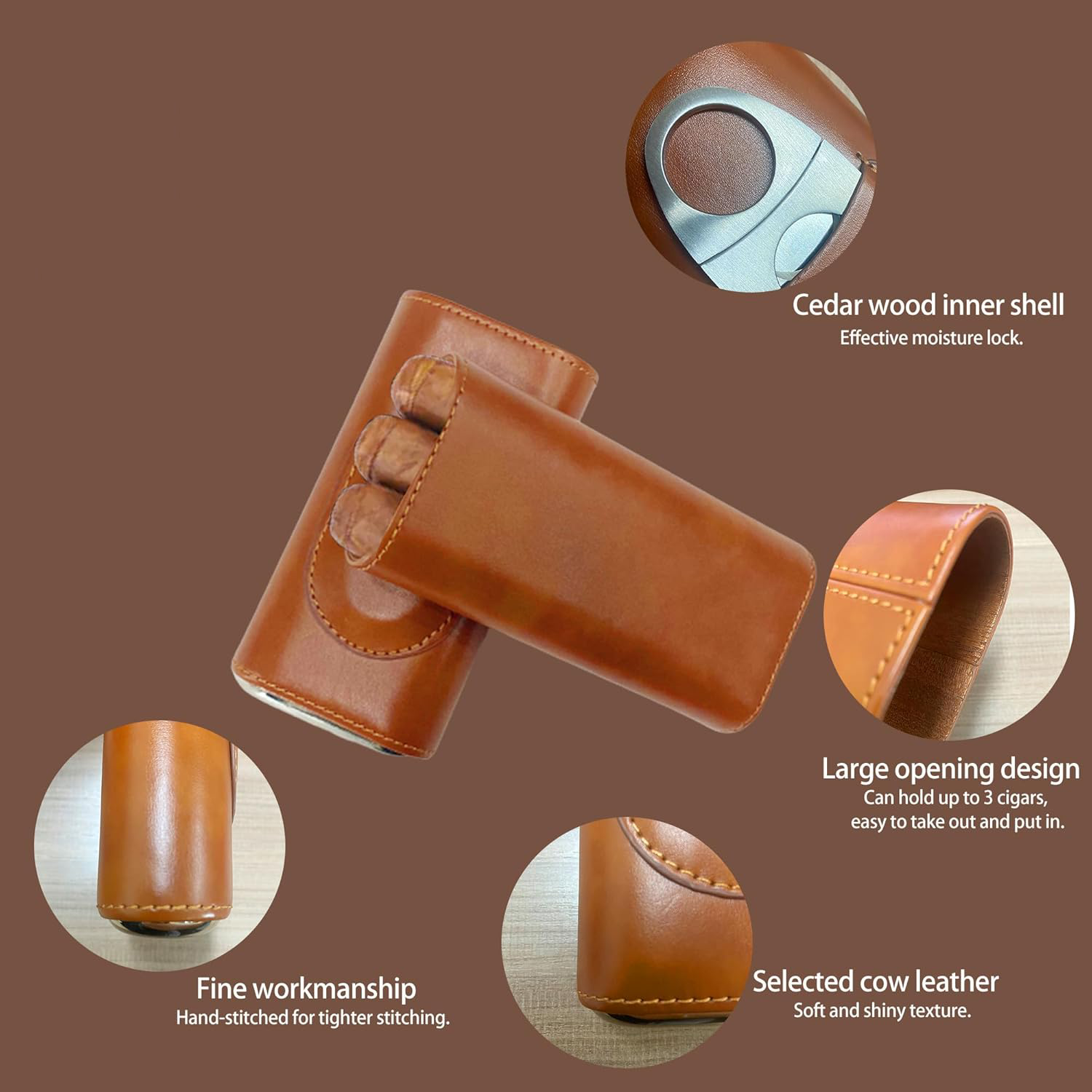 Portable Cigar Cutter Set 2