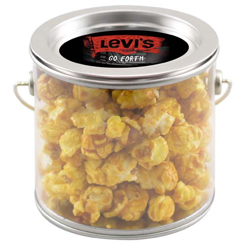 Tin Pail with Caramel Popcorn 4