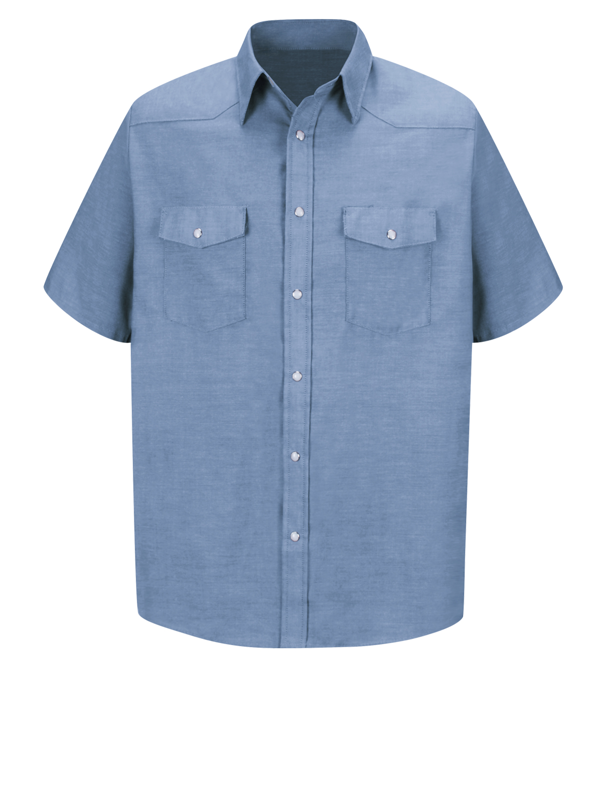 Red Kap Shirts -  Men's Short Sleeve Deluxe Western Style Shirt