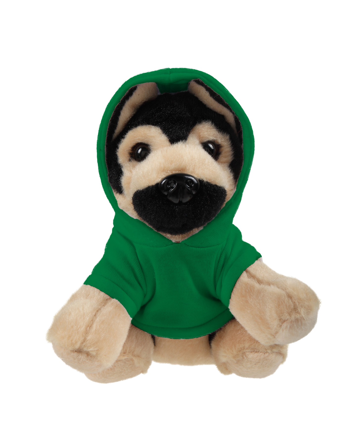 Soft Plush Sitting German Shepard wearing a Hoodie 2