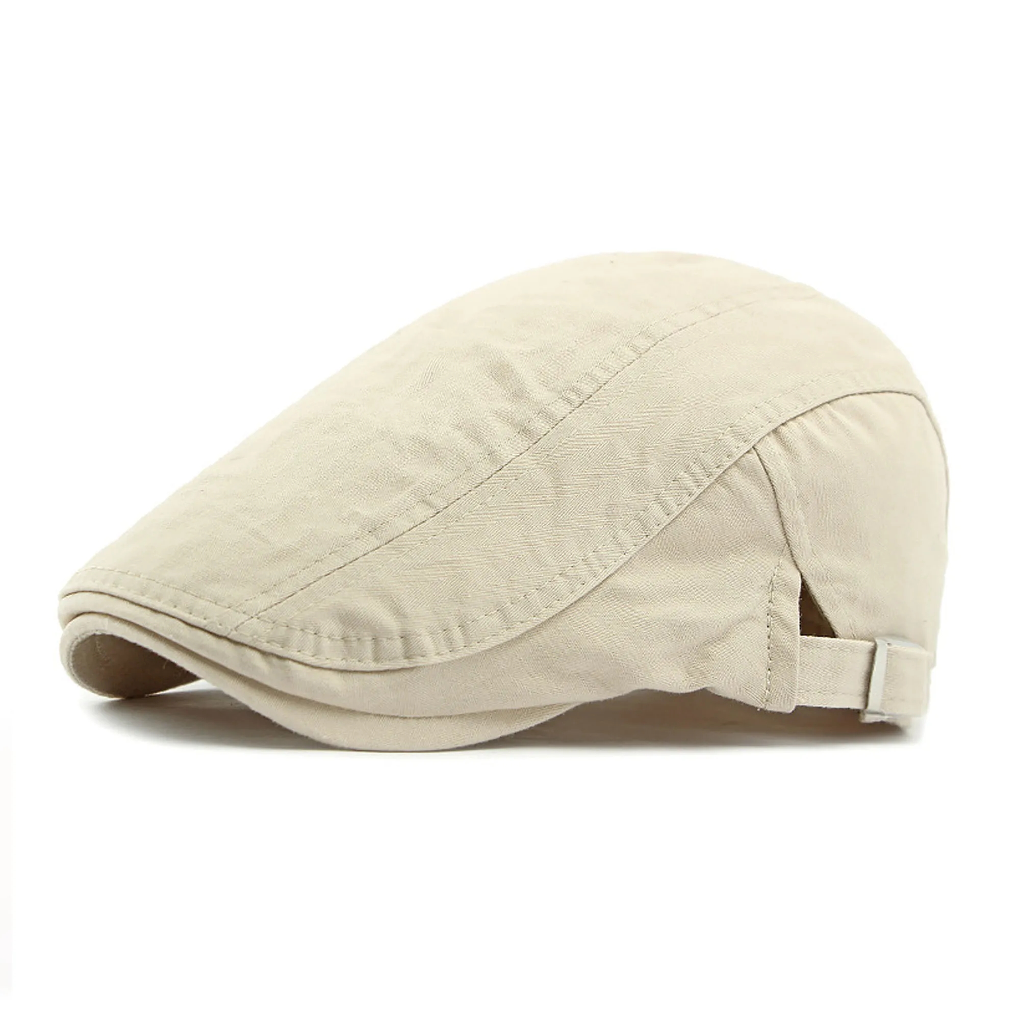 Adjustable Men's Flat Cotton Cap 5