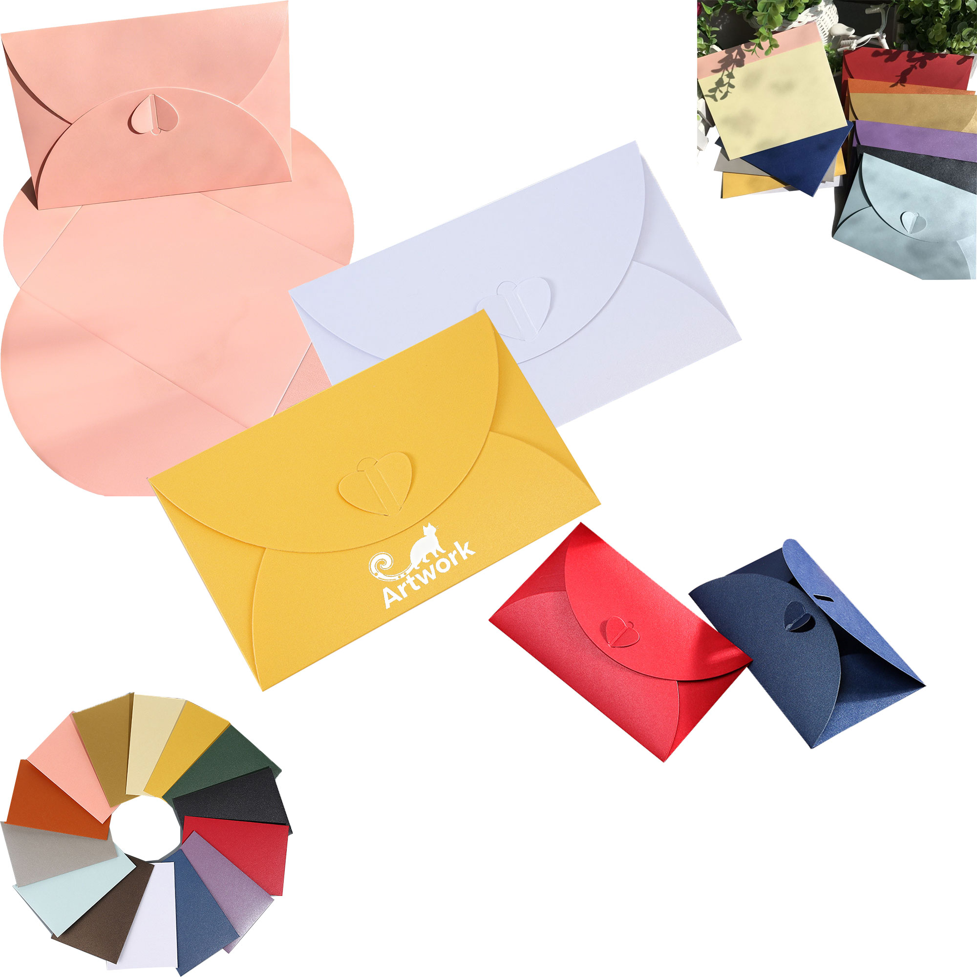 Love Button Pearl Envelope 3