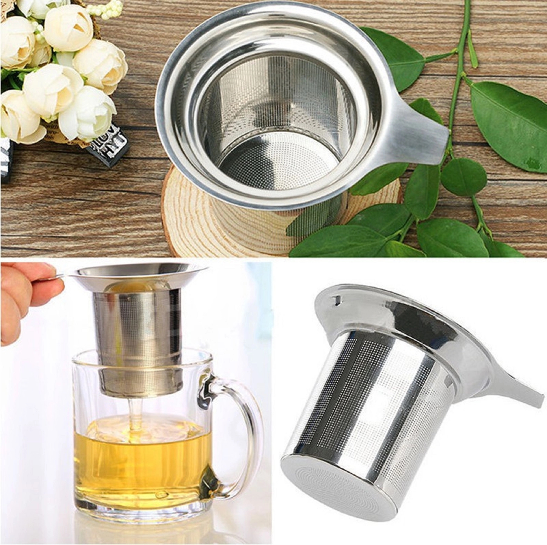 Stainless Steel Loose Leaf Tea Strainer 7