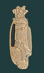 Golf Bag Metal Chenille Letter Insignia Pin 1