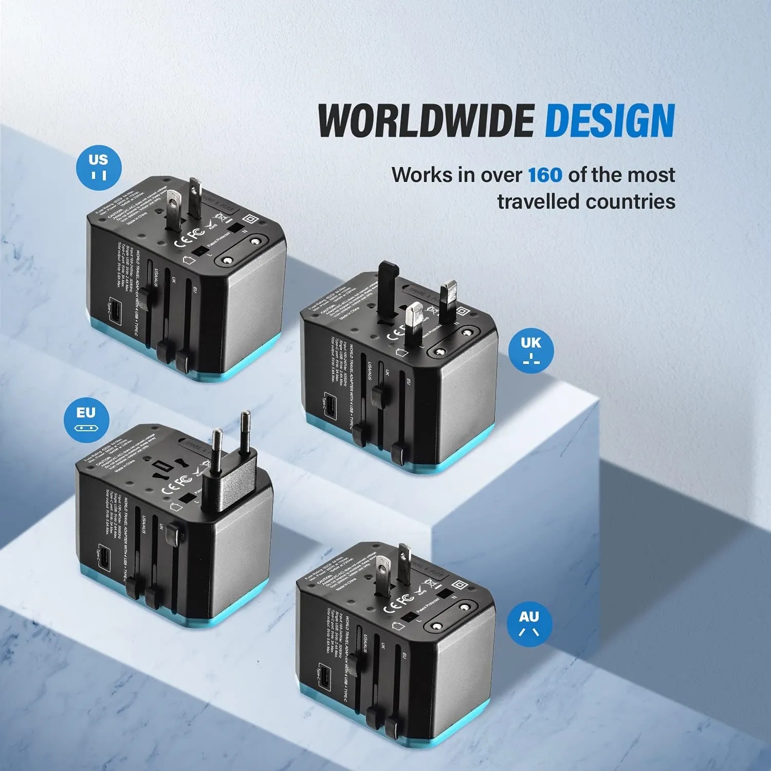 6 in 1 Multi-Device Universal Travel Charger 4