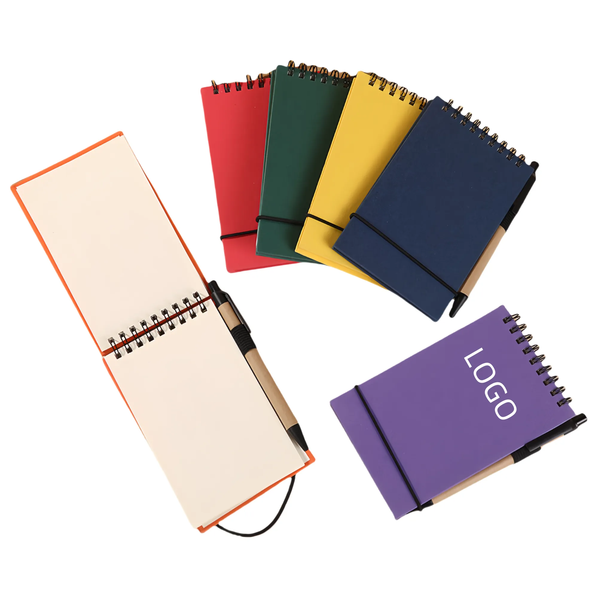 Mini Flip-Up Pocket Notebook With Pen 1