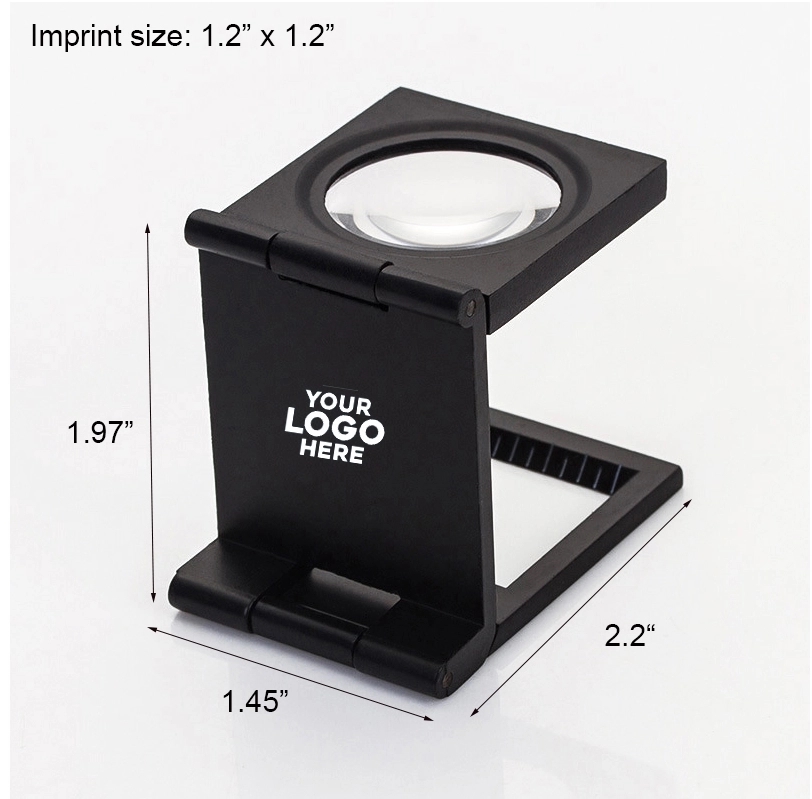 3 Folding Magnifying Glass Zinc Alloy Magnifier (10X Lens) 3