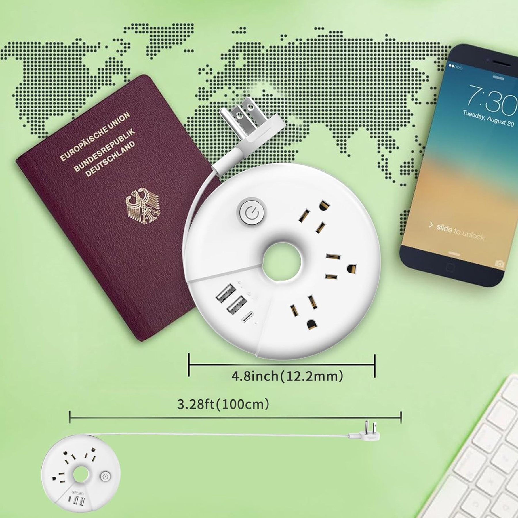 Travel Power Strip 3