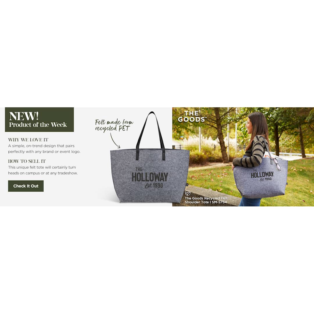 THE GOODS™ Recycled Felt Shoulder Tote 65