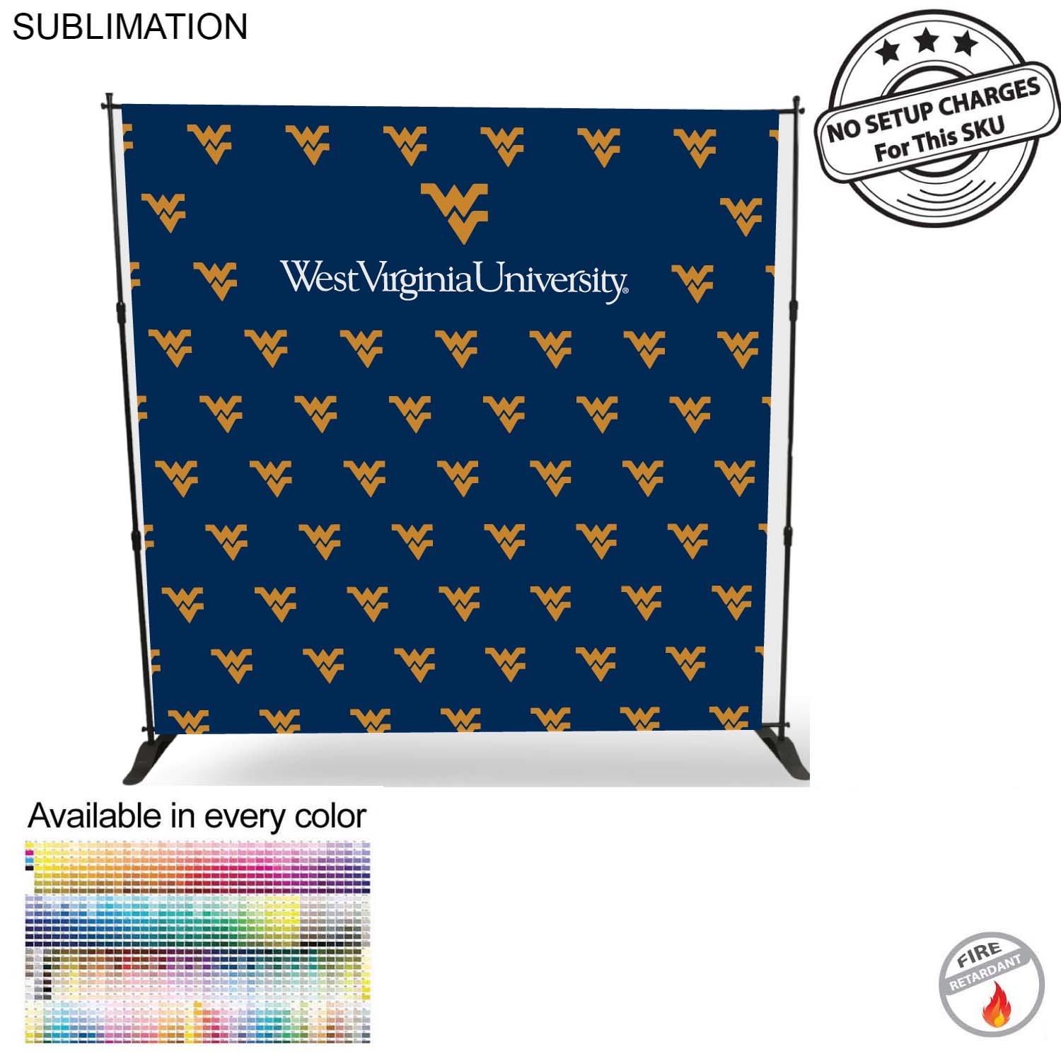 School University 8' Backdrop, Media Wall, with Full Color Graphics, Photos, NO SETUP CHARGE 2