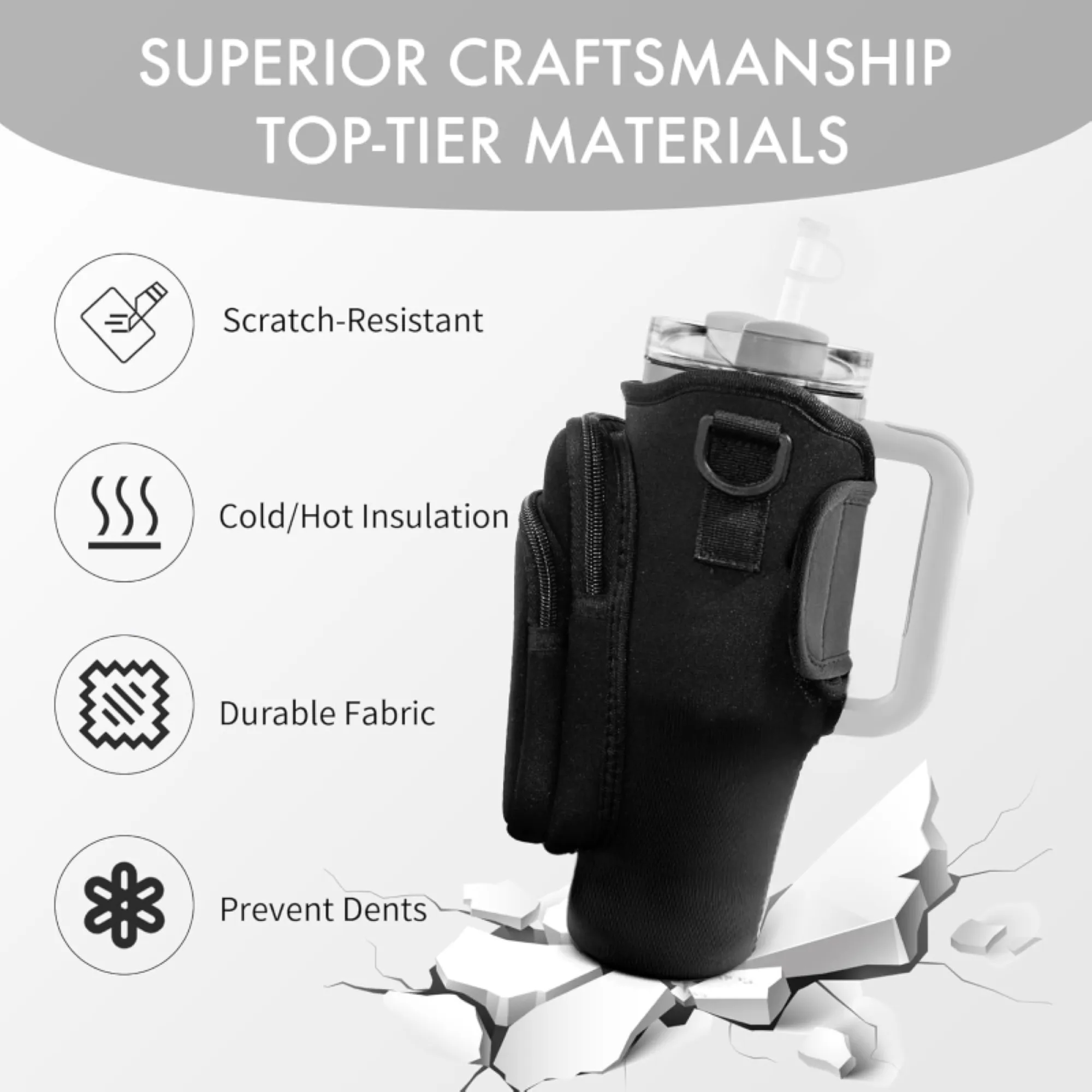 Shoulder Multi-Pocket Water Cup Protector Free Shipping 4