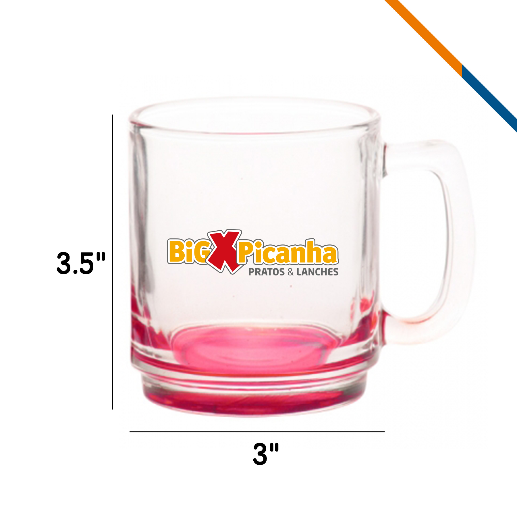 Cata Glass Coffee Mugs - 9 OZ. 11