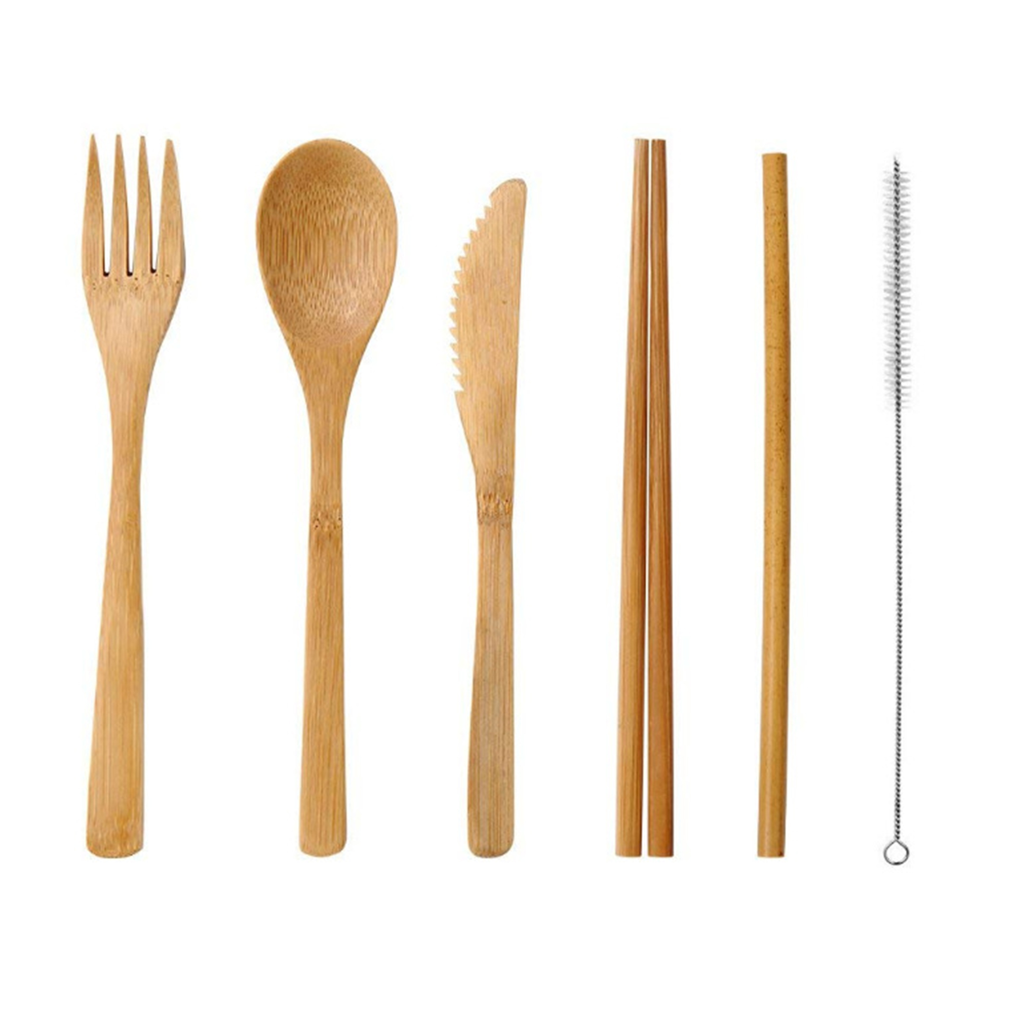Customizable Bamboo Cutlery Kit 2