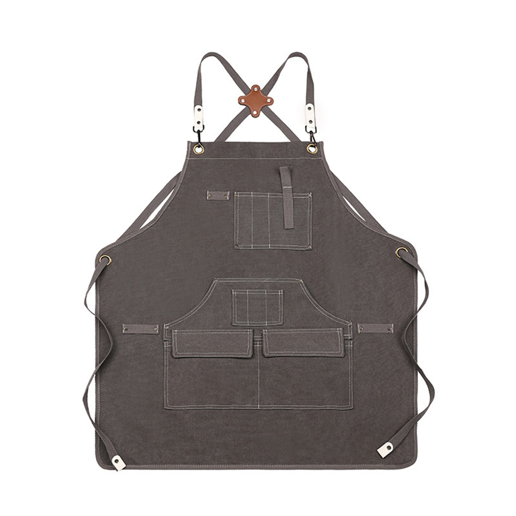 Adjustable Cross Back Work Apron 6
