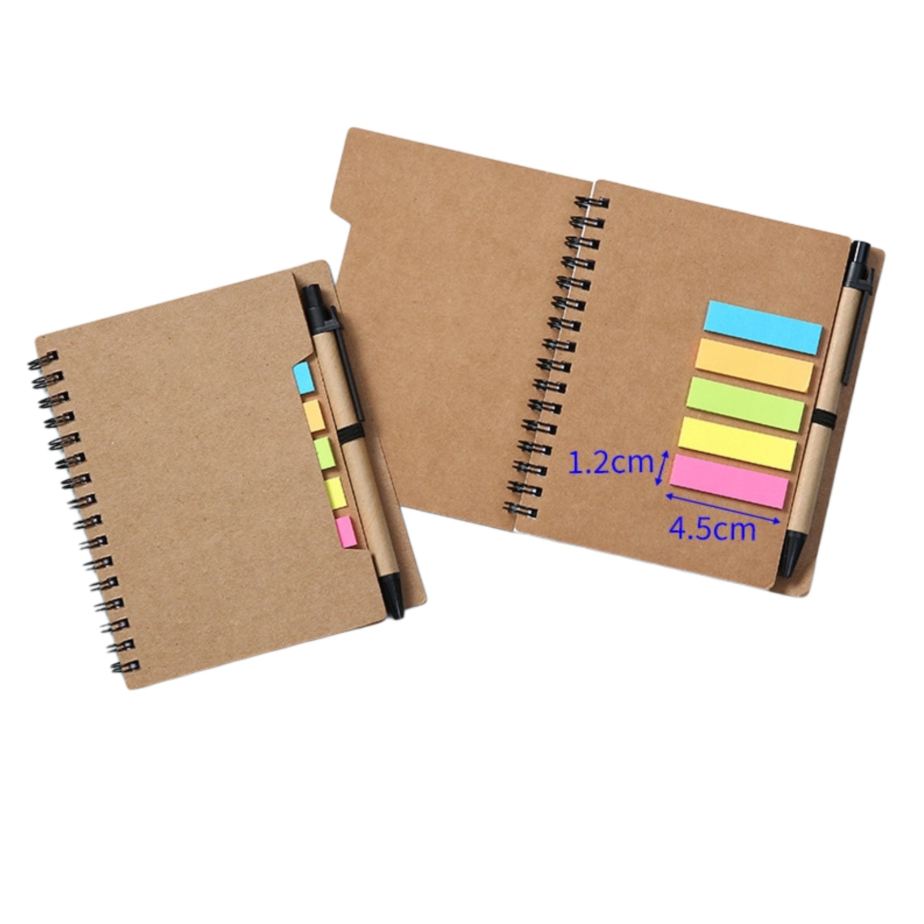 Recycled Sticky Flag Jotter Notepad W/ Pen 2