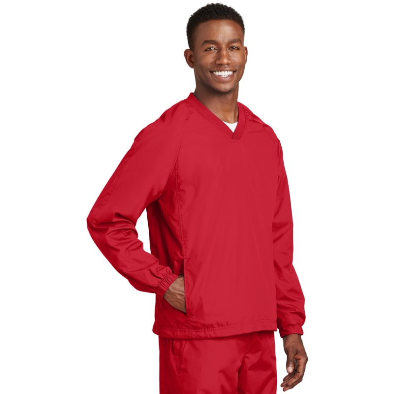 Sport-Tek Sport-Tek V-Neck Raglan Wind Shirt 7