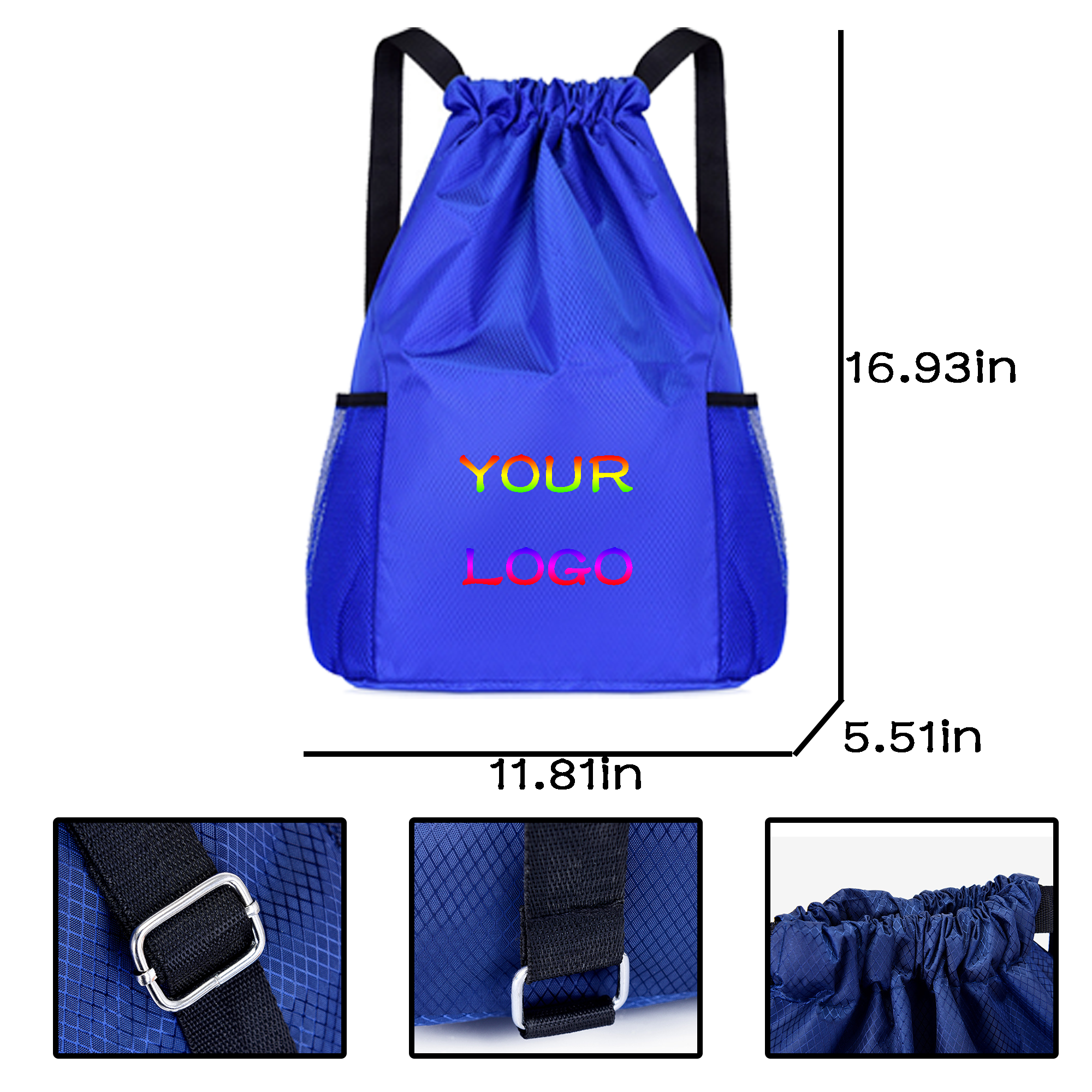 MOQ 10 PCS Custom Drawstring Bag 3