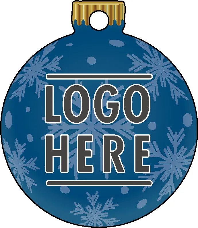 1/4" Recycled Wood Ornaments-Bulb 2 - Snowflake - Blue