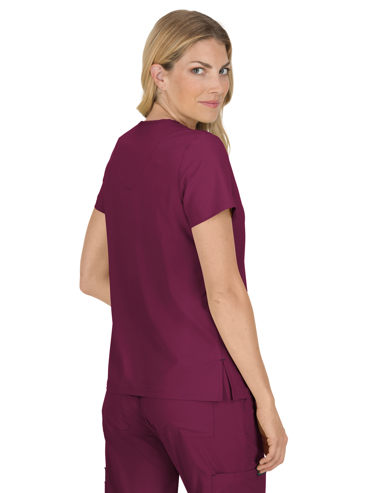 koi - Basics - Women's Four-Pocket Stretch V-Neck Becca Top 77
