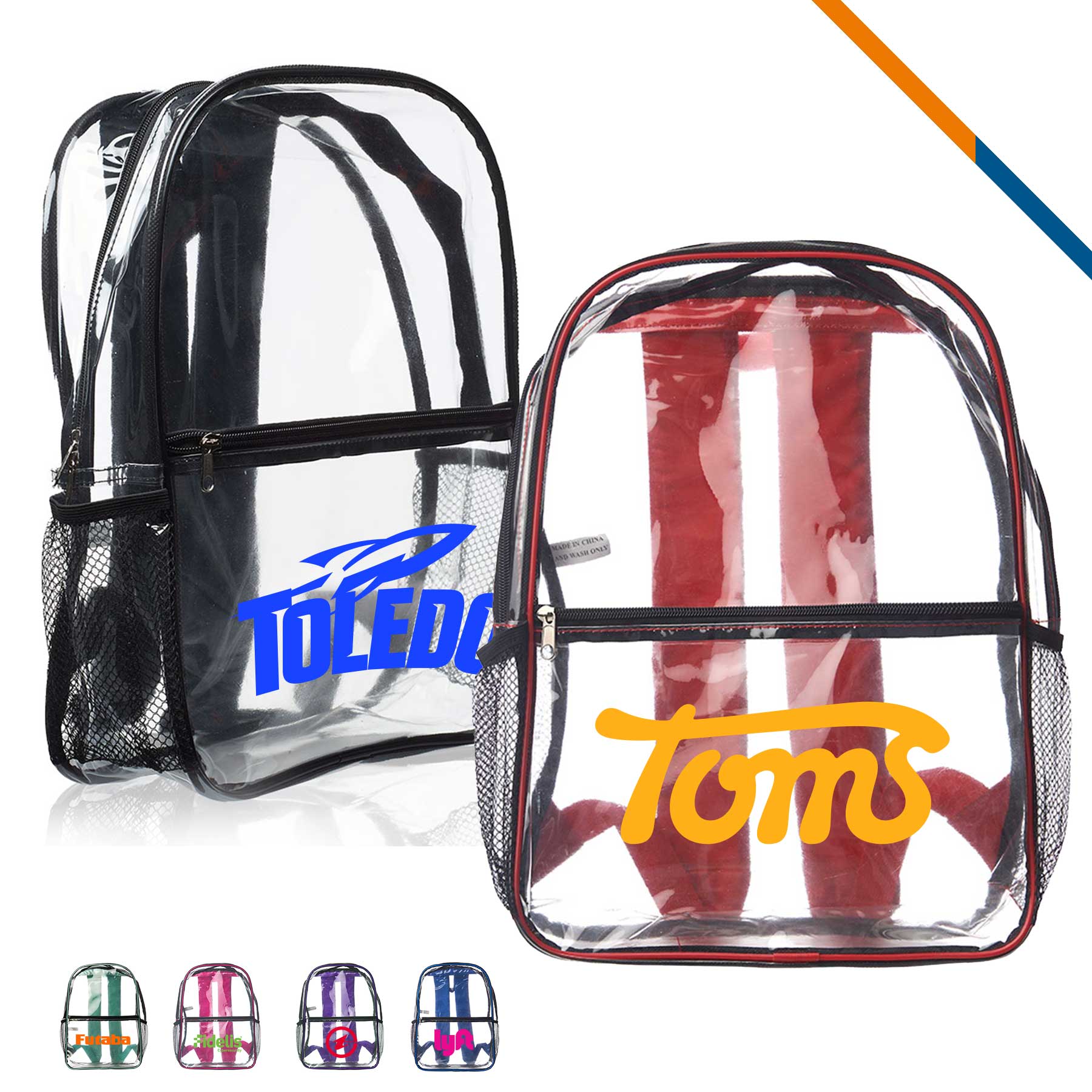 Leith Clear Backpacks 6