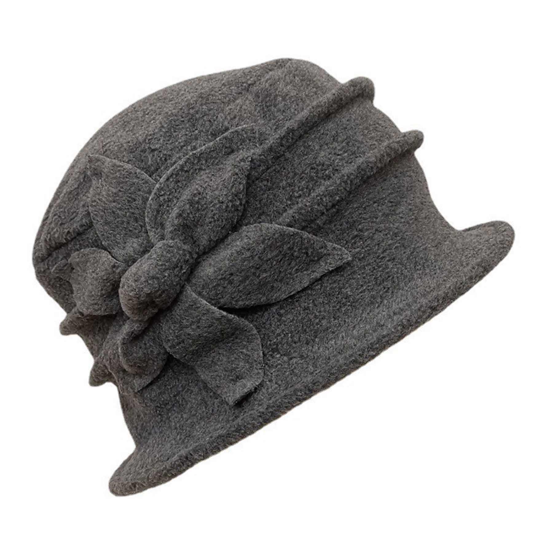 Fleece Flower Cloche Hat 5