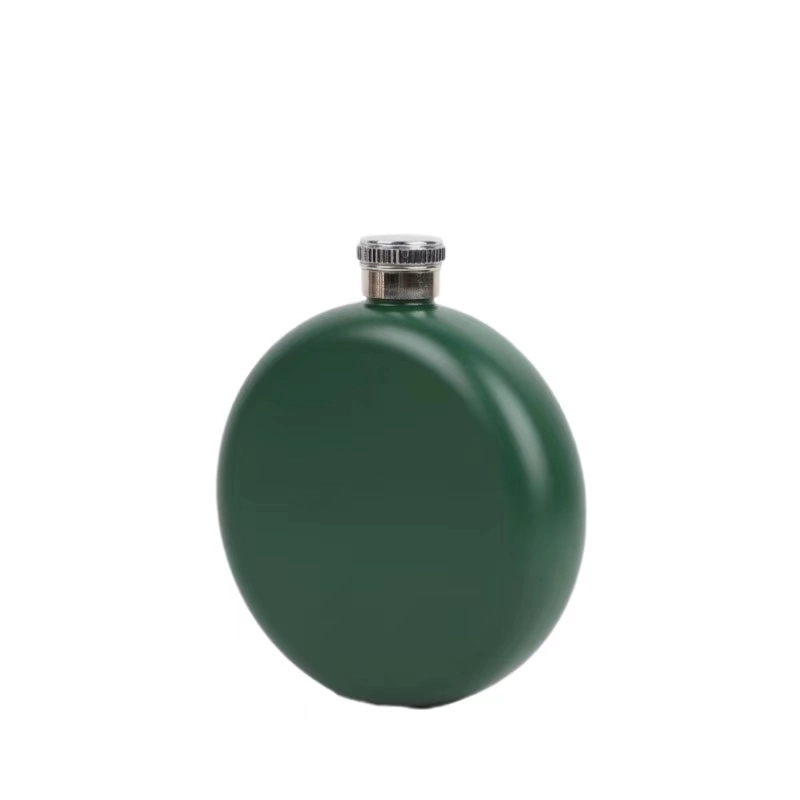 6 oz Stainless Steel Hip Flask For Outdoor Activities, custom water bottle with logo imprint 2
