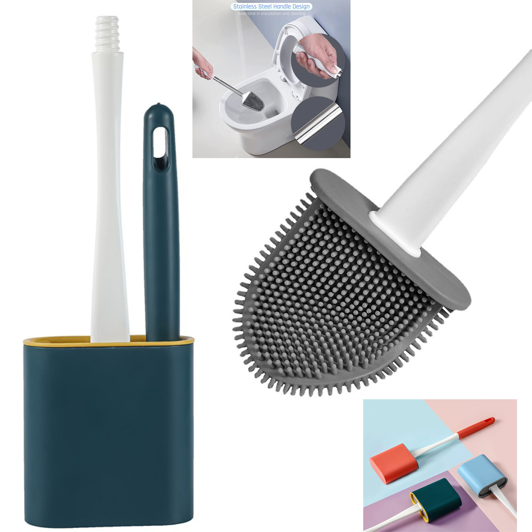 Toilet Brush and Holder Set