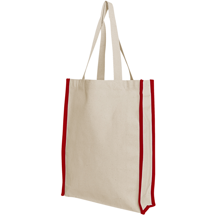 Accent Gusset Colored Cotton Tote 3