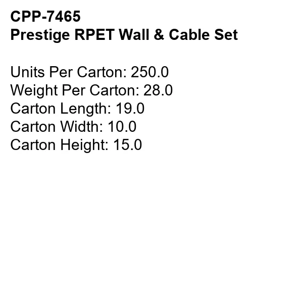 Prestige Wall & Cable Set 20