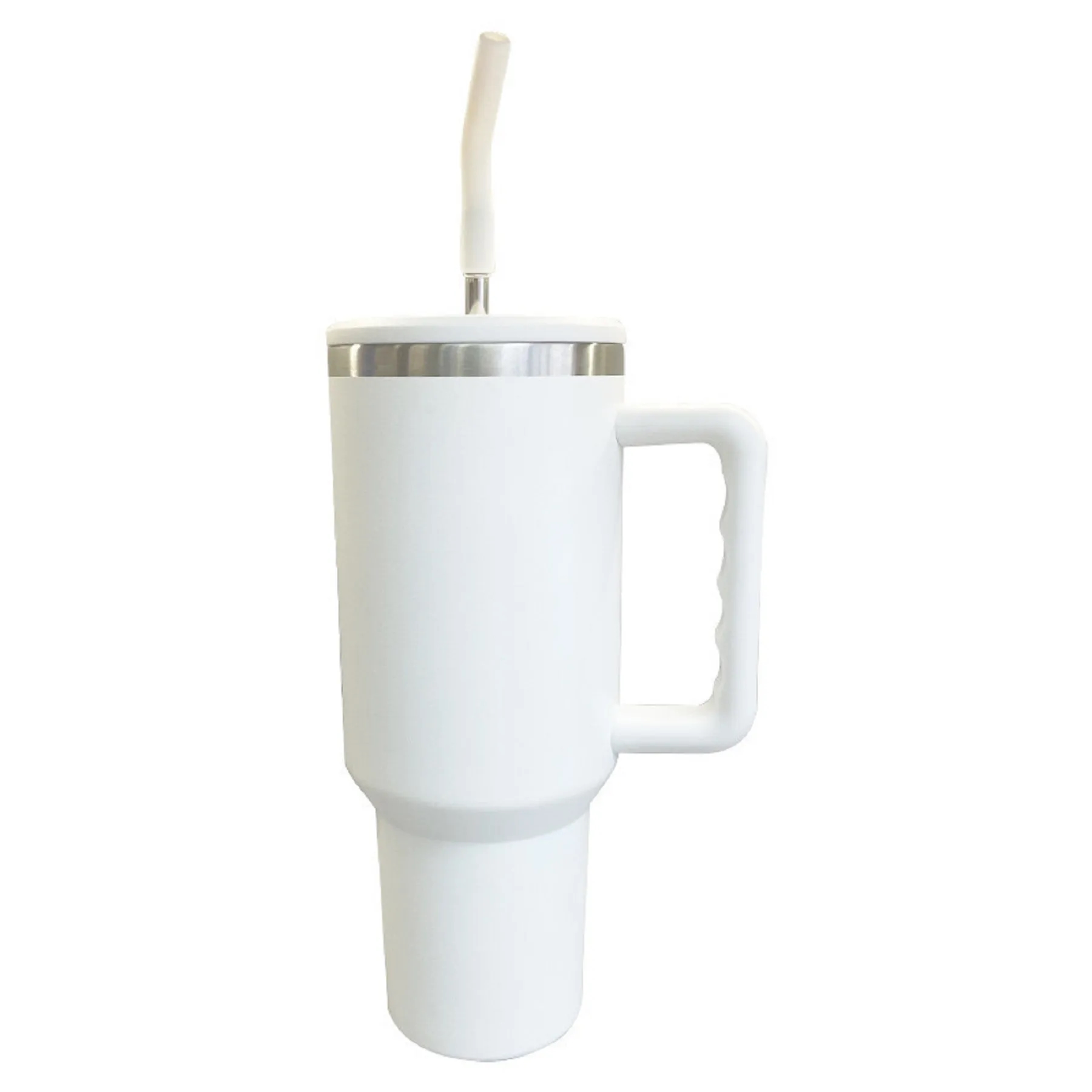 40 Oz. Double Wall Vacuum Tumbler with Handle & Straw 14