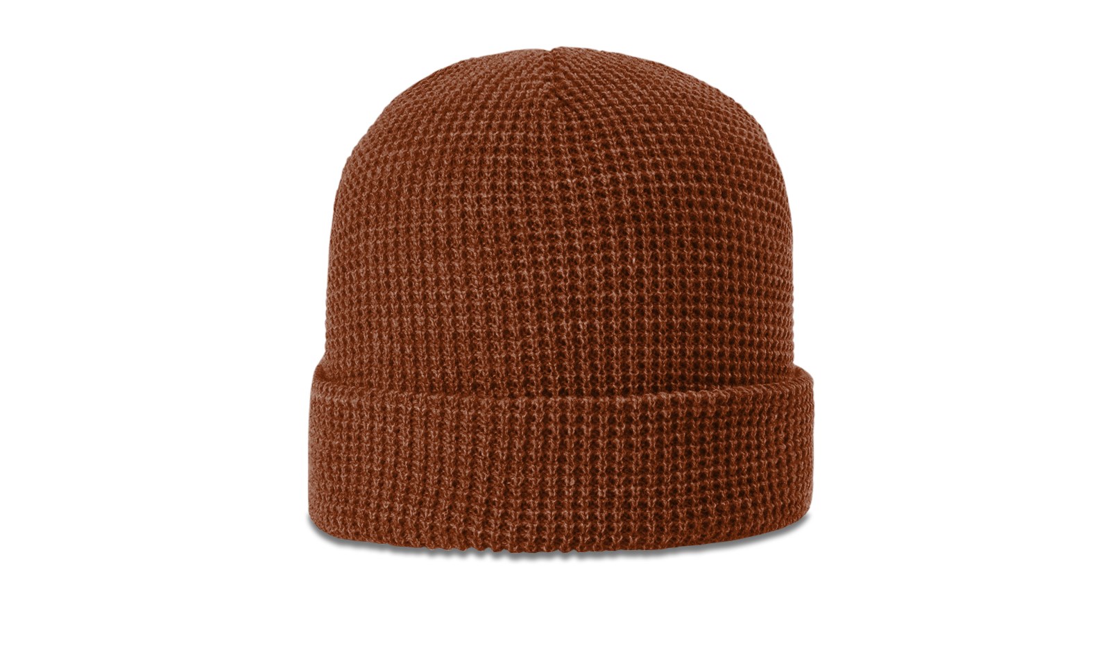 Waffle Knit Beanie with Cuff 1