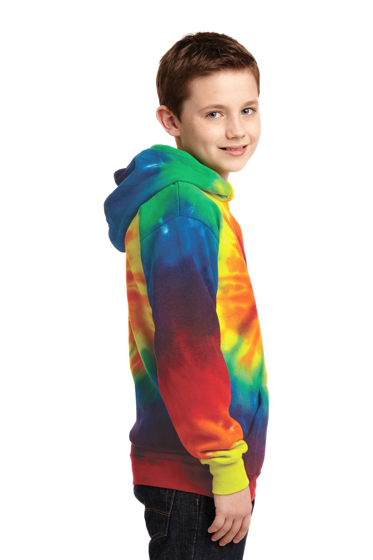 Port & Co Youth Tie-Dye Pullover Hooded Sweatshirt. PC146Y 3