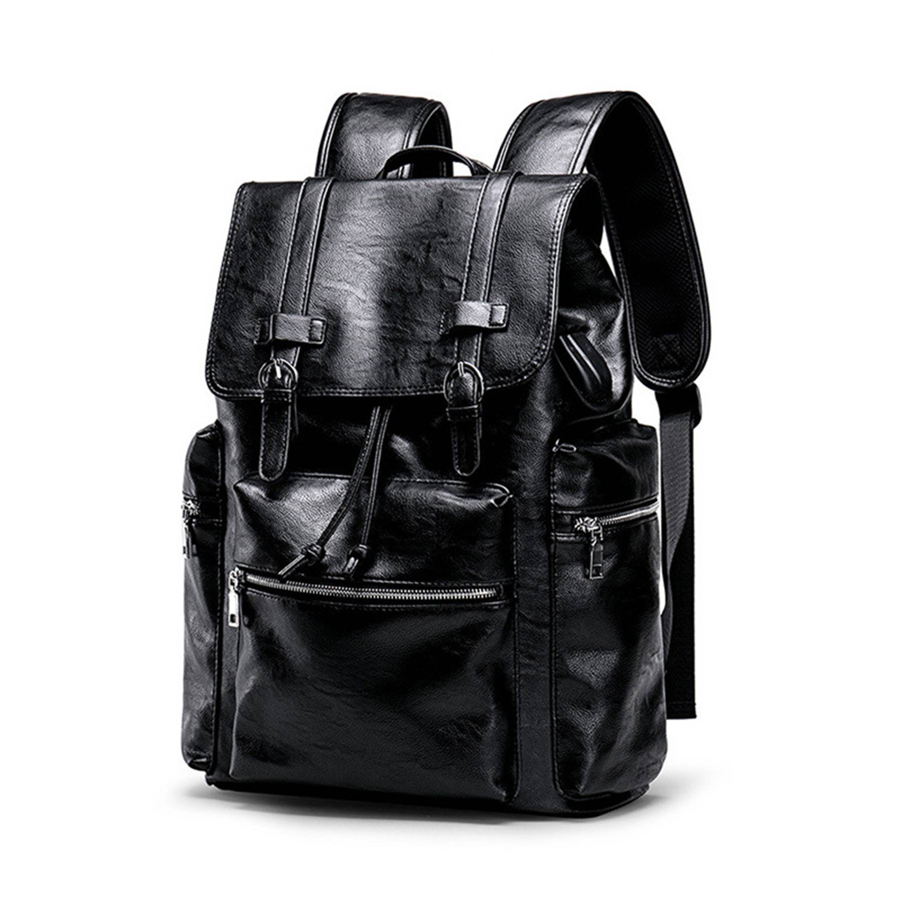 PU soft leather backpack 5