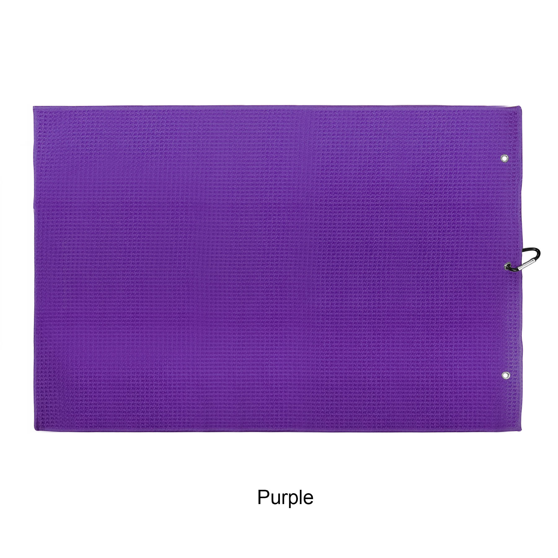 Microfiber Waffle Two-fold Golf Towel w/ Carabiners Clip 16" x 24" 2