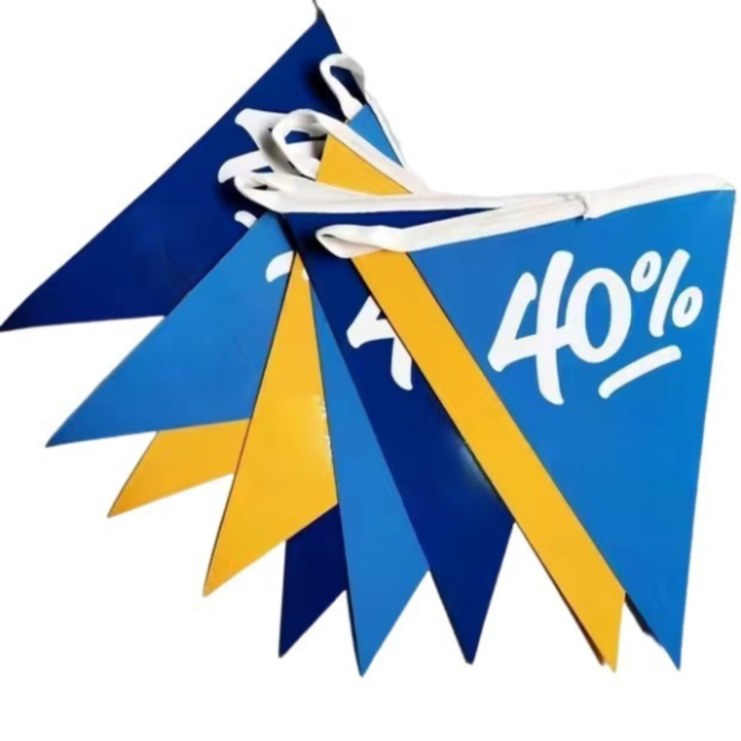 12" x 8" Triangle Spring Bunting Flag 3