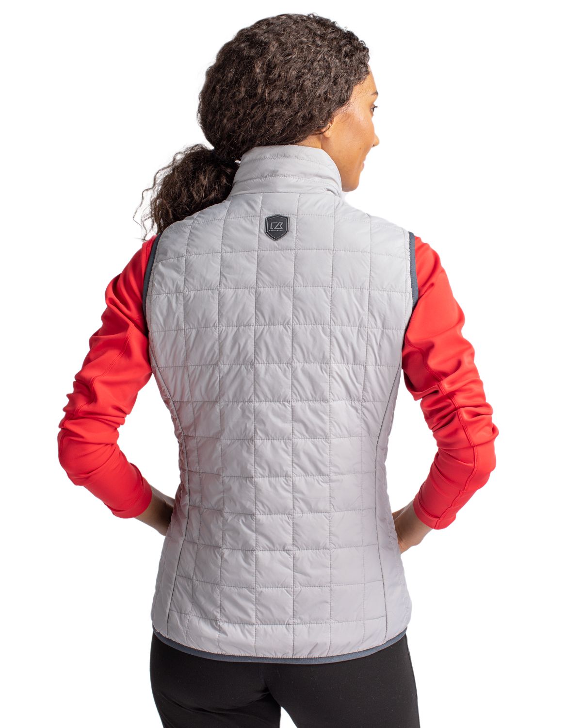 Cutter & Buck Rainier Recycled Insulated Puffer Womens Full Zip Vest 6