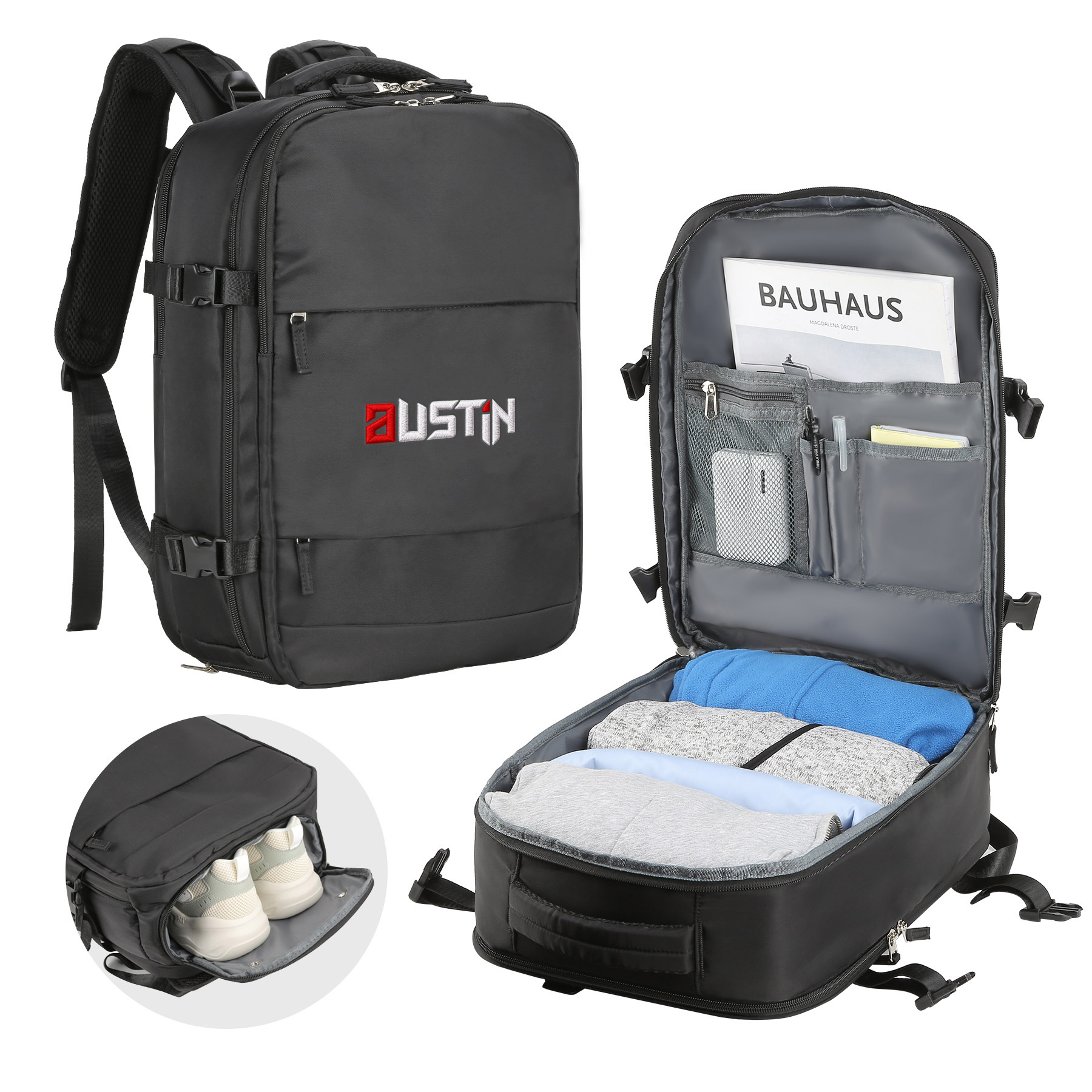 Large Flight Approved Carry On Travel Backpack 7