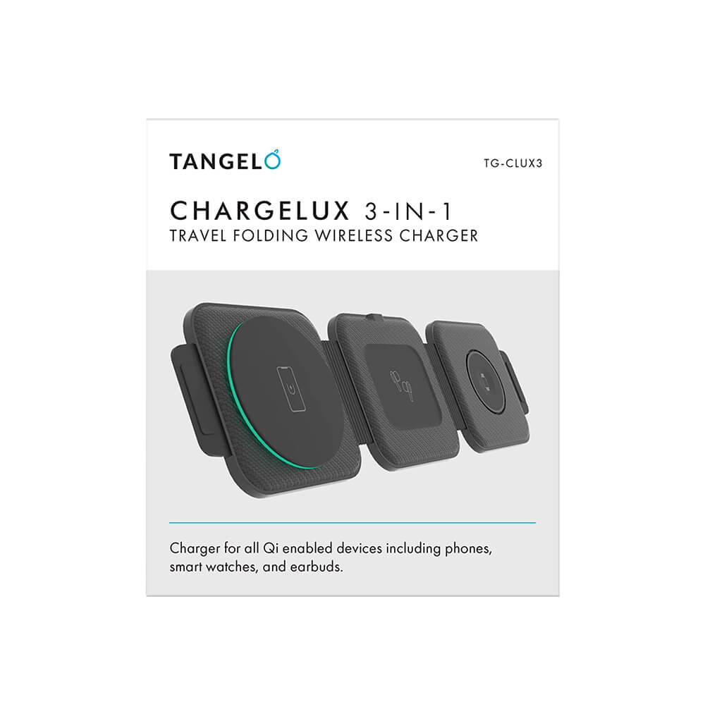 ChargeLux 3 in 1 Magnetic Folding Wireless Charger