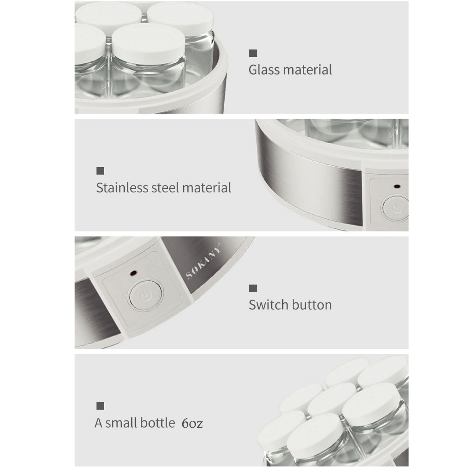 Homemade Yogurt Maker Machine w/ 7 cups 12