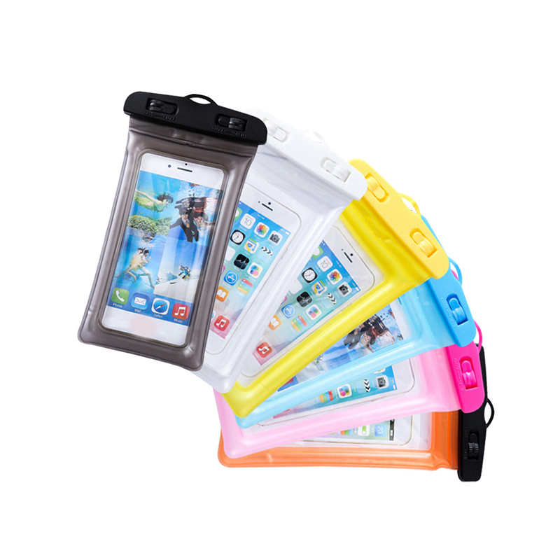 Inflatable Waterproof Cellphone Bag With Neck Cord 1