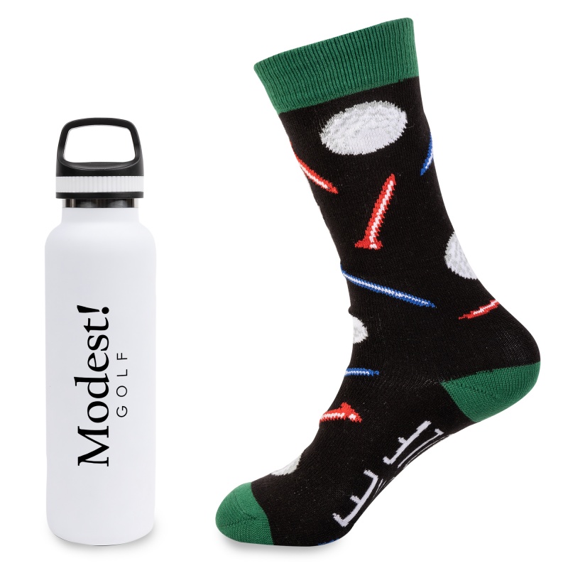 Less Work, More Golf Satin Bottle Gift Set 5